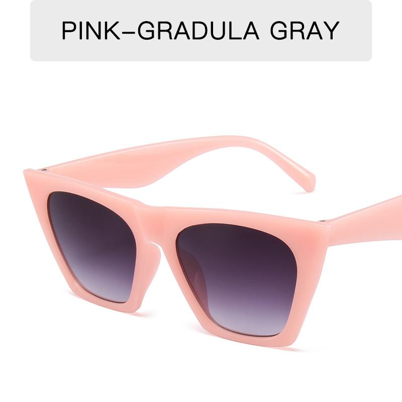 

Oversized Square Eyewear Vintage Cat Eye Sunglasses Women/Men Lady Sun Glasses Classic Outdoor Travel Gafas De Sol Free Cloth and Bag