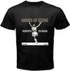 Roberto Duran Hands of Stone Boxing Legend Men's Black T-Shirt