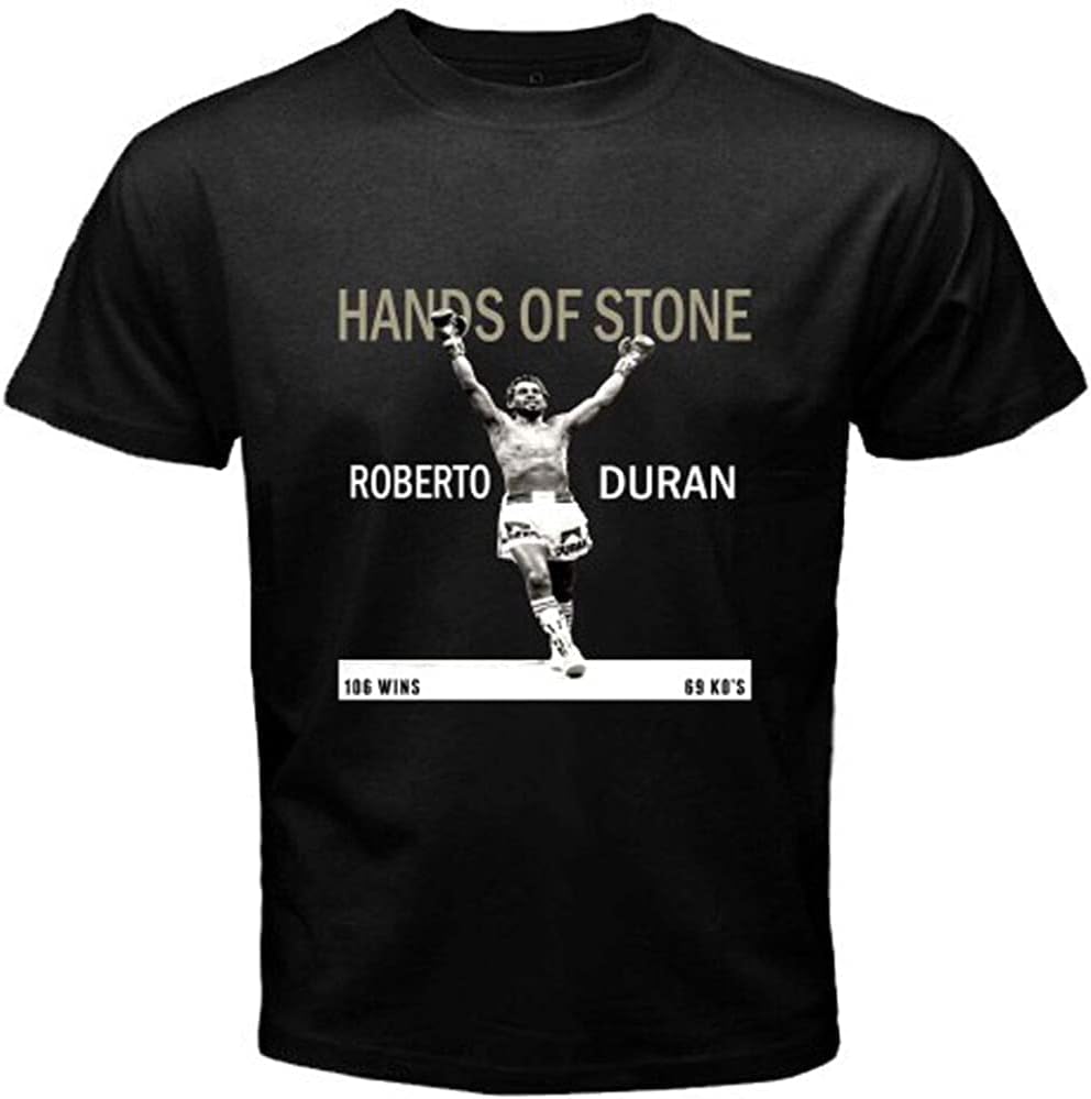Roberto Duran Hands of Stone Boxing Legend Men s Black T-Shirt L чёрный