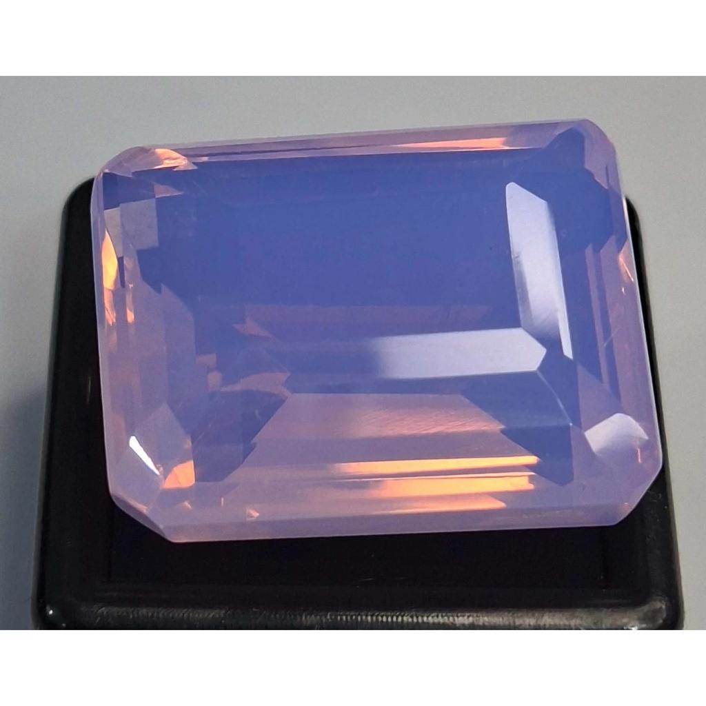 Certified Natural Lavender Welo Opal Emerald Cut 53-55 Ct Fabulous Gemstone