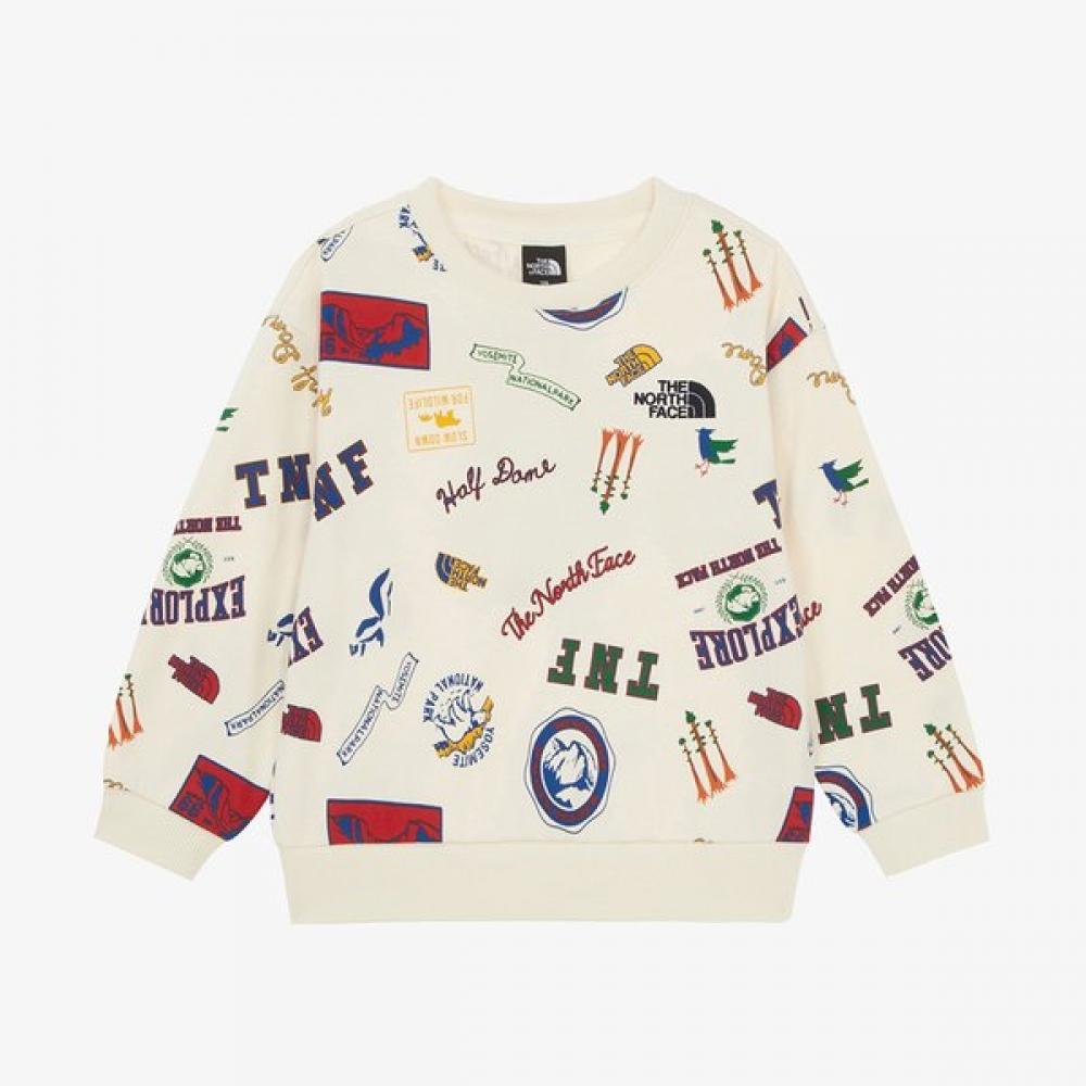 

The North Face Kids Wild Patch Sweatshirt Cream Nm5mr52t CREAM/160