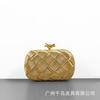 Knitted Clutch Bag Women's Retro Dinner Hot Box Cross-slung Square
