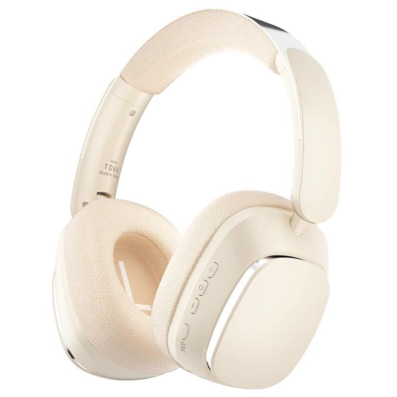 Sluchátka TD66 ANC Bluetooth s aktivním potlačením hluku ANCPods-Max Náhlavní soupravy ENC-Hovory 1000mAh 100H Doba přehrávání