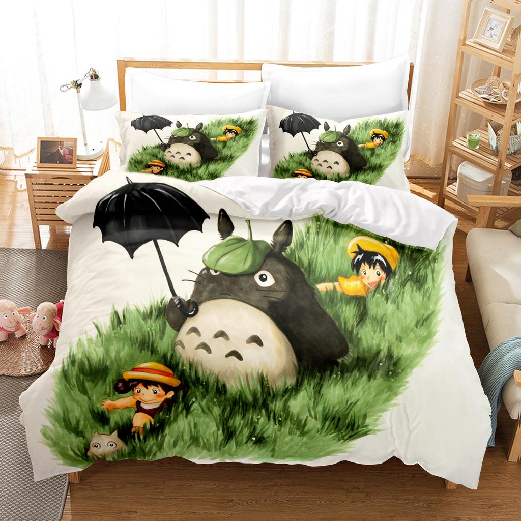 Anime Home Bedroom Comforte Nordic Polyester Material Suitable for Children and Adults 3-piece Set