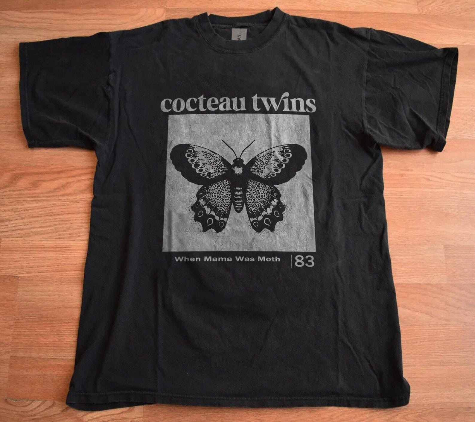 Cocteau Twins Black Tee,unisex,graphic tee M
