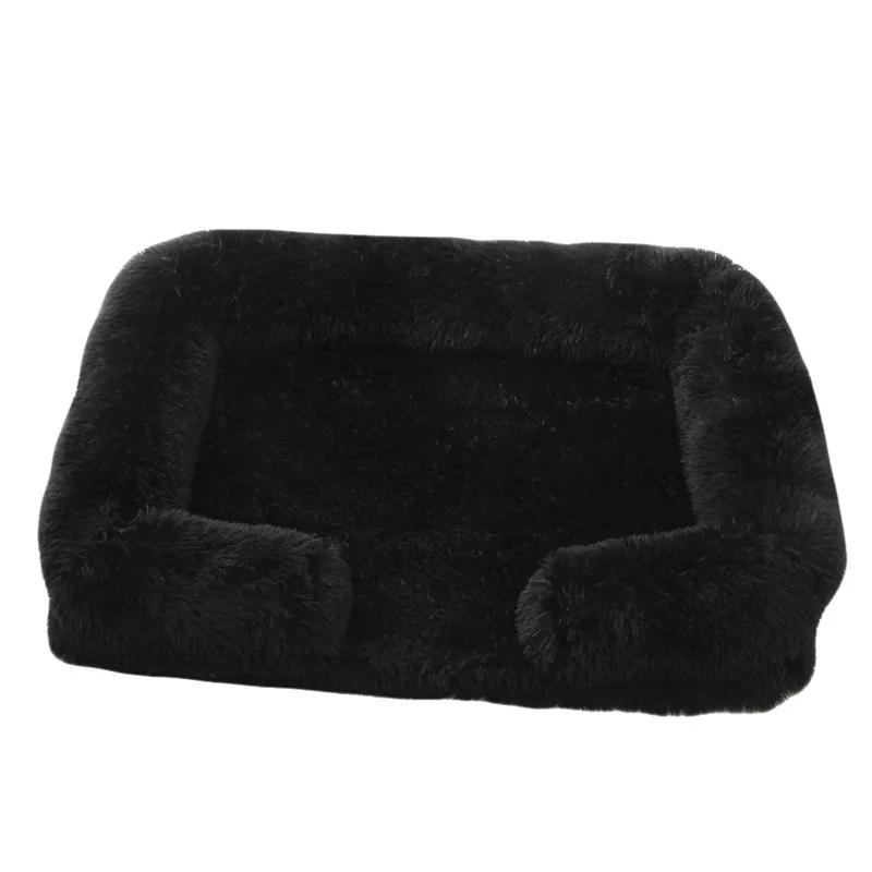 Grand lit pour chien en peluche pour animal de compagnie, coussin épais d'hiver, lit de couchage pour chien, canapé amovible, petit et grand chien