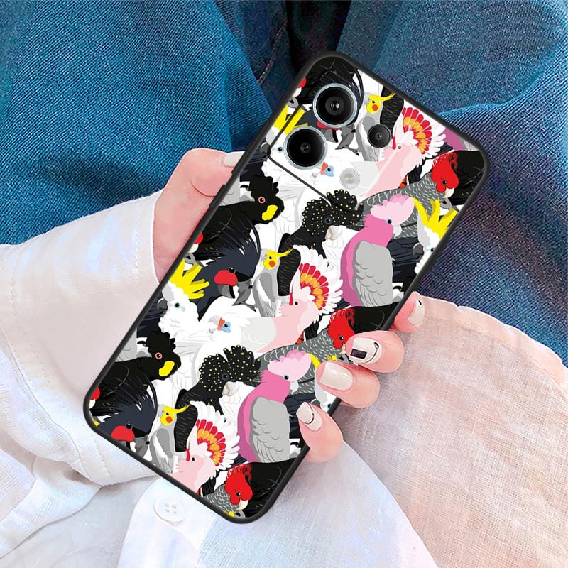 Animal Parrot Bird Cover For Xiaomi Redmi Note 14 13 Pro 12 11 9 10 9S 10S 11S 12S Redmi 14C 10C 12C 13C Case