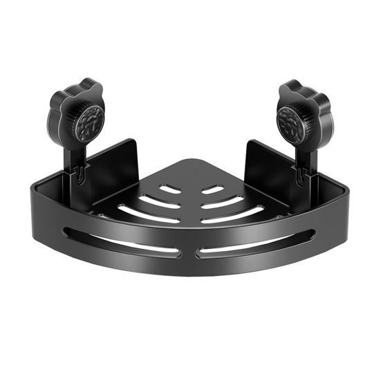 

Triangle Suction Cup Corner Shelf Corner Shower Caddy No Drilling Bathroom Storage Shelf 1pc