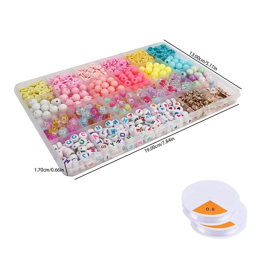 Handmade DIY Jewelry Accessories Imitation Pearl DIY Production Craft Jewelry Beads Children's Hand String Bracelet DIY Set