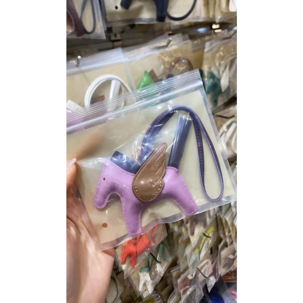 [Jahr des Pferdes] Taschenanhänger, Erfolg, Accessoires, bald Geld, Autoanhänger, Schlüsselanhänger, Lammfell Vollleder