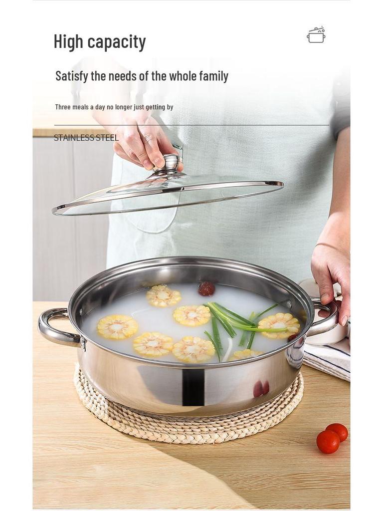 Stainless Steel Multi-Layer Steamer Stockpot for Induction & Gas Stoves