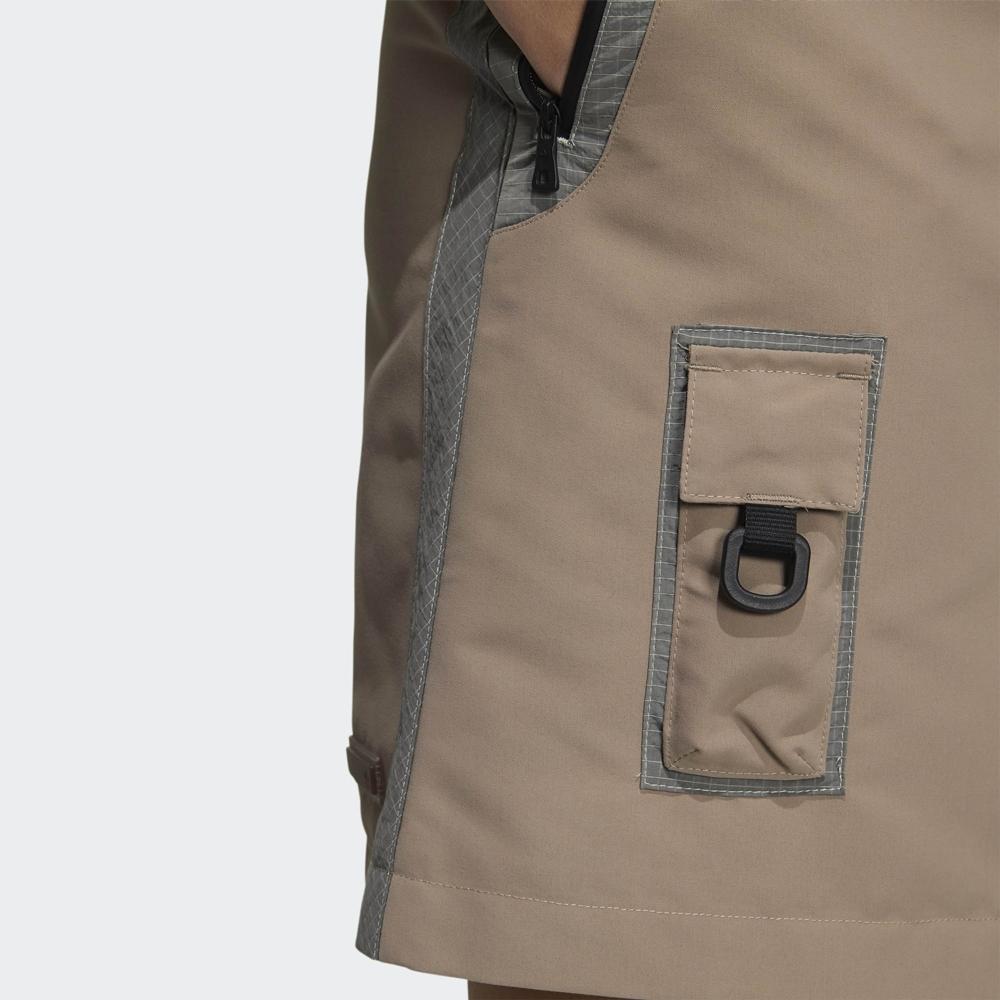 Adidas Originals Multi-Pocket Solid Color Sporty Skirt Women Skirts Brown HE6592