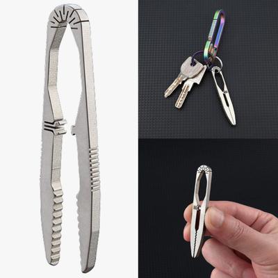 Tweezers Titanium Alloy Lightweight Outdoor Portable Camping Tweezers Mini Tweezers Compact Size Secure Grip Survival Kit