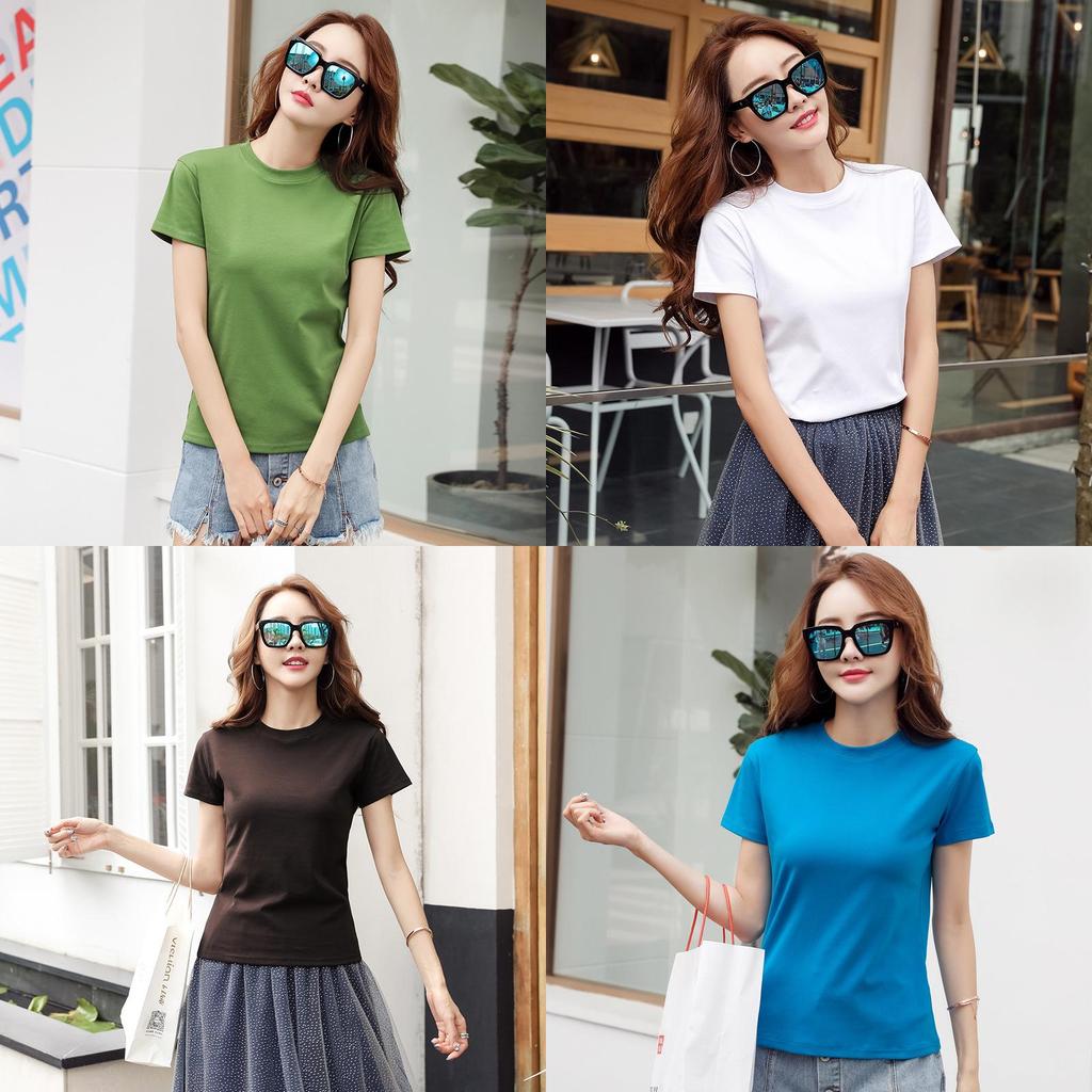 Süßes kurzärmeliges T-Shirt für Damen mit Rundhalsausschnitt und 3D-Muster aus Stoff für den Sommer