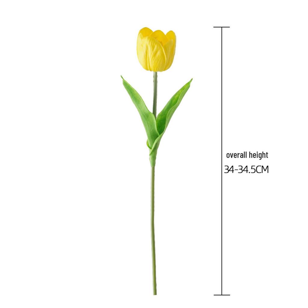 Moon Dew Tulip Half-Open Faux Flower for Home and Wedding Decoration (MW08095)