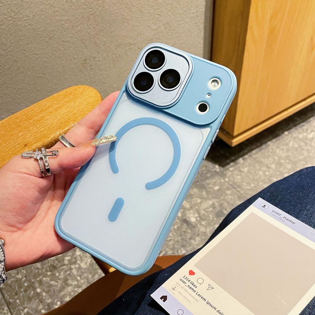 For IPhone17 Skin-like Frosted Magnetic Phone Case for Apple 16 PROMAX with Lens Film 15 Protective Cover 14