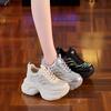 Thick-soled Dad Shoes Children 2025 New Popular Summer Mesh Shoes Women's Mesh Heightening Women's Shoes Sports White Shoes