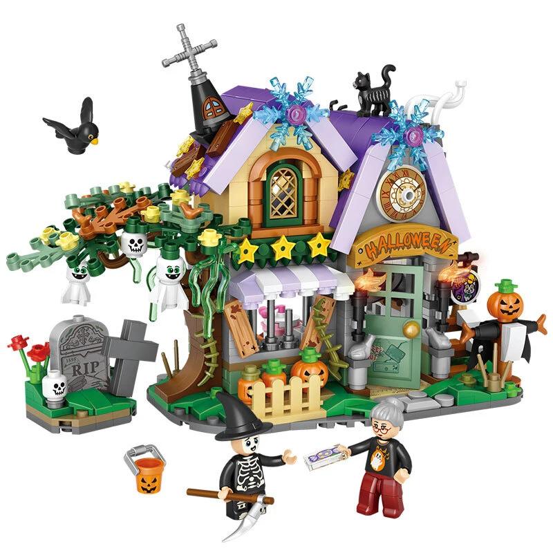 TOYLINX Mini Building Blocks - Halloween-Themed Puzzle Set for Teens, Festive Building Toys & Home Decor Gifts
