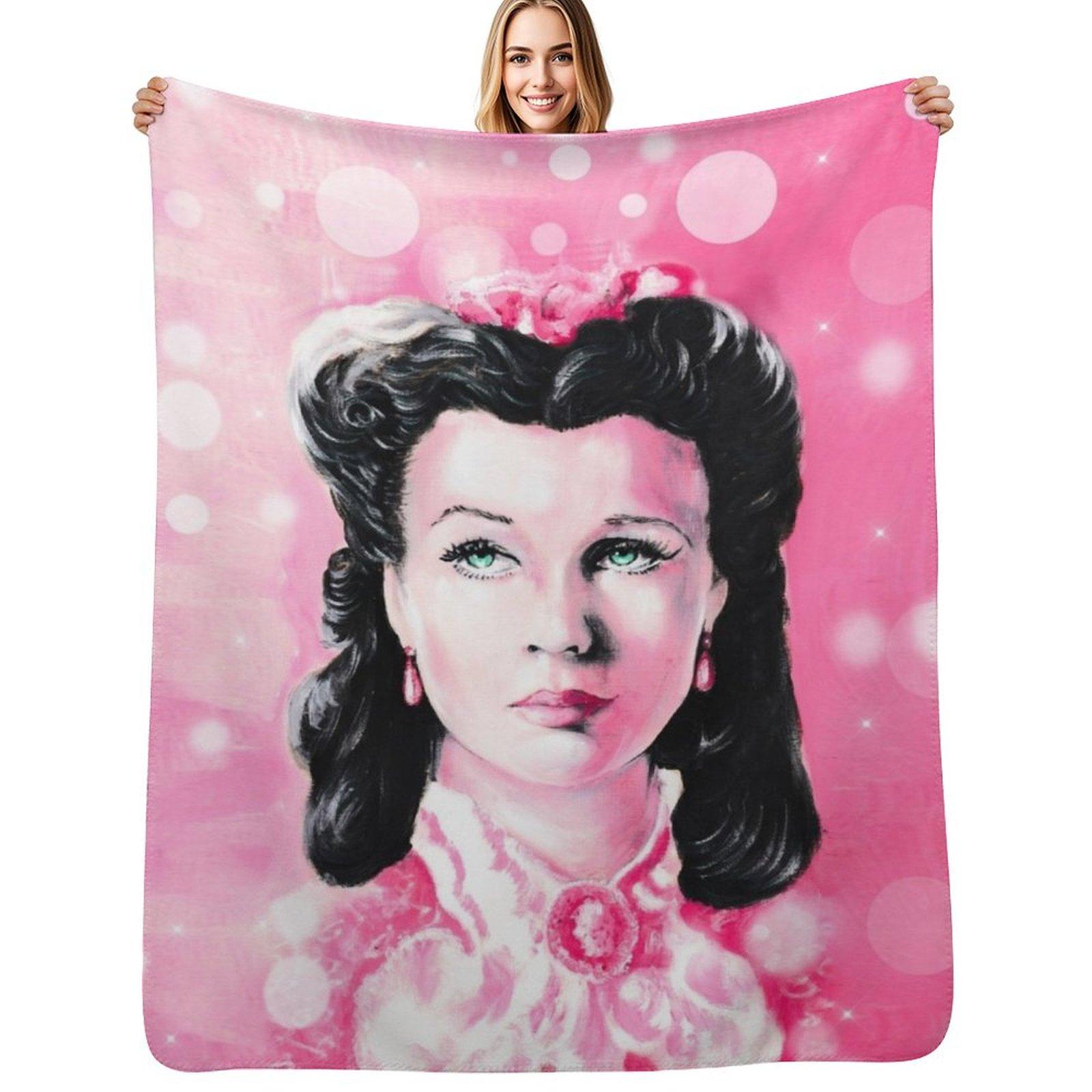 Scarlett Throw Blanket Fuzzy Plush Throw Blanket for Sofa Chair Size: 75*100cm, Weight: 230 GSM