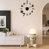 DIY 3D Luminous Silent Wall Clock - No-Drill, Simple Hanging Decor for Living Room