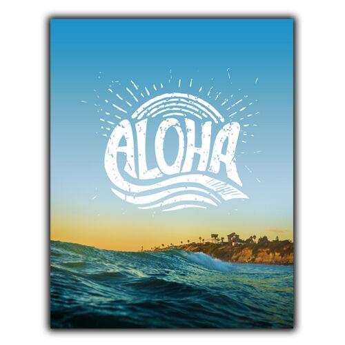 ALOHA Hawaiian Hawaii METAL PLAQUE WALL SIGN Inspirational Humorous quote artAluminum 20x30cm(7.8x11.8inch)