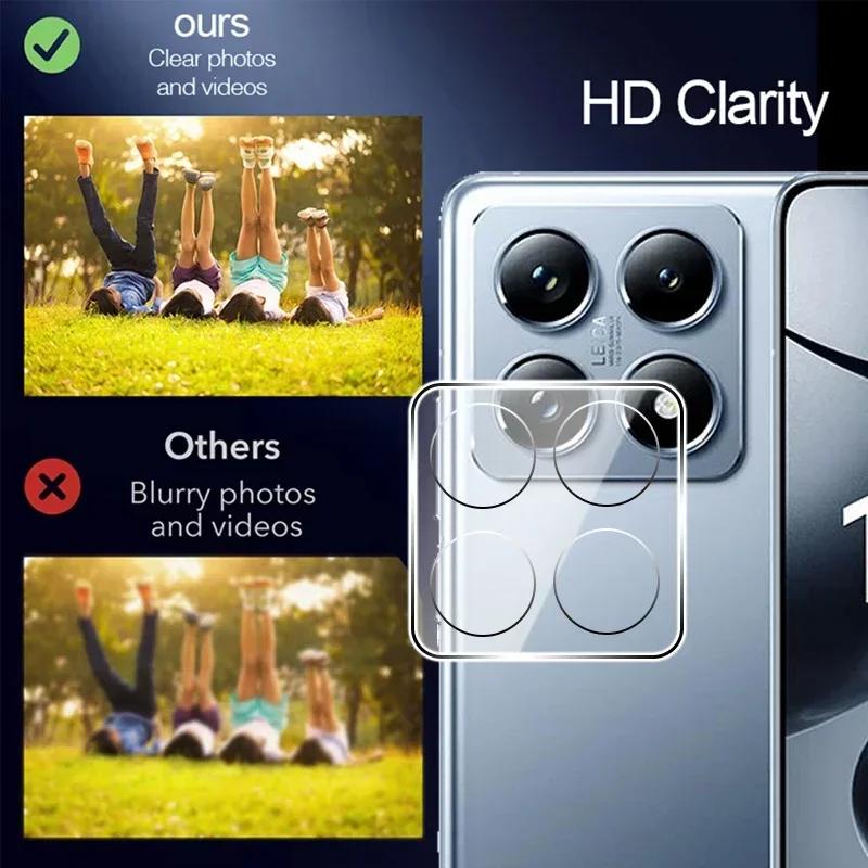1PCS Ultra HD 3D Full Coverage Transparent Camera Lens Protector Film For Xiaomi 14T/14T Pro 5G Anti-Scratch Phone Accessorios