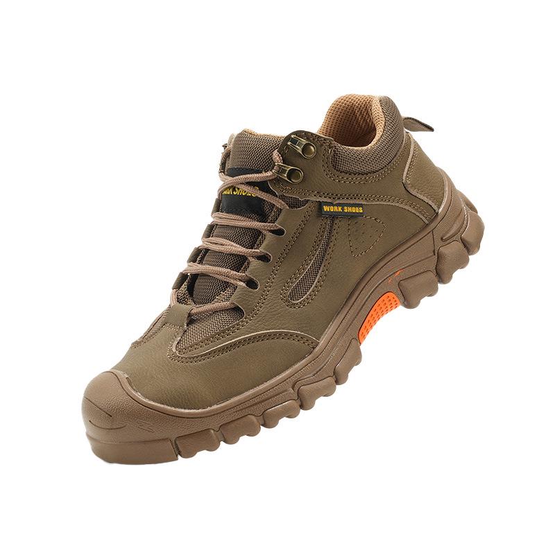 

Lightweight Breathable Steel Toe Shoes with Kevlar Midsole and Puncture-Resistant Outsole for Protection 610 Khaki; 46