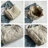 Korean Style Quilt Puffer Bag Casual Underarm Tote Bag Fashionable Down Bag  Lady