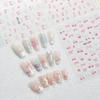 1 Sheet Kawaii Cherry Bow Nail Stickers 5D Cute Fruit Design Adhesive Decorative Stickers Nail Art Stickers