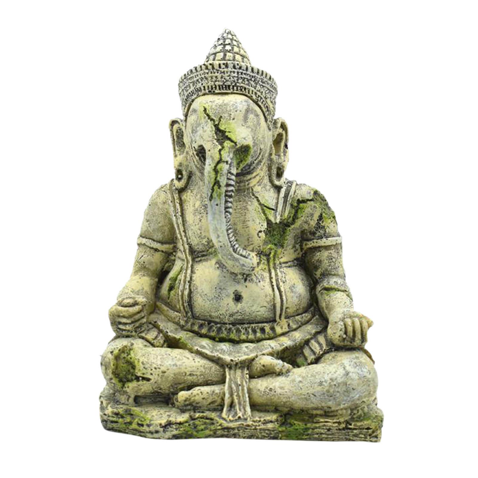 

Aquarium Landscape Decoration Fish Tank Fishbowl Meditation Ganesha Statue