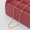 18K Gold Necklace with Screw Chain, 45cm, 0.8g