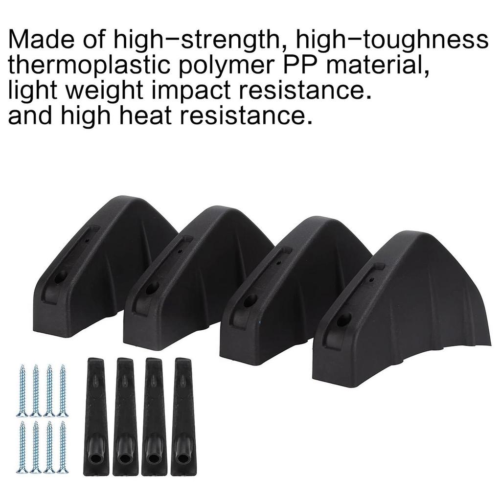 Universal Black Car Rear Bumper Diffuser Spoiler Protector Easy Install SUV Sedan All Vehicles