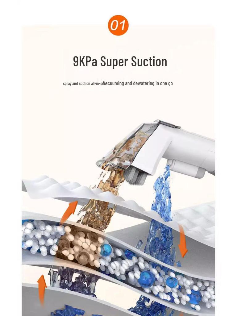 Compact Fabric and Carpet Vacuum Cleaner