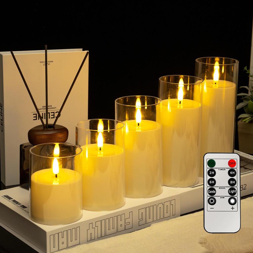 Candele LED Senza Fiamma - Oggetti di Scena per Decorazioni di Concerti, Feste e Vacanze