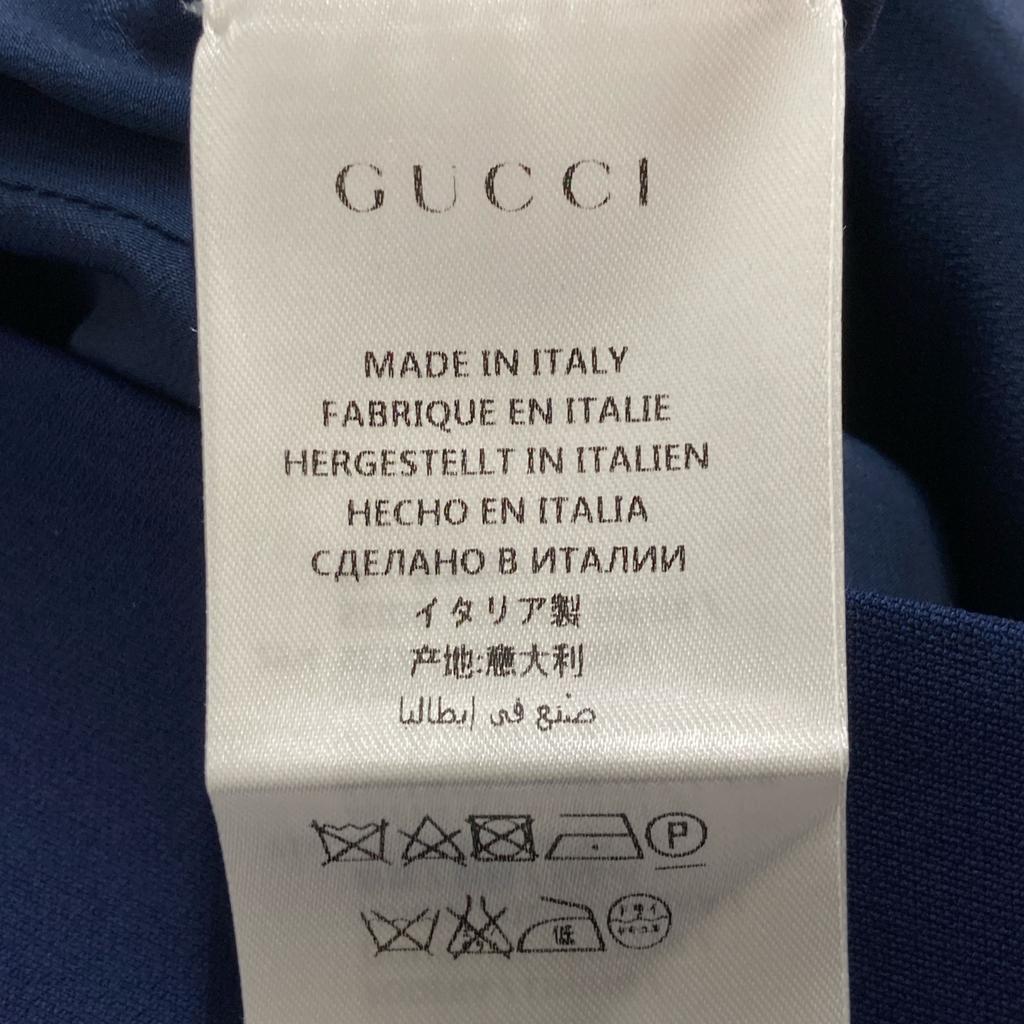 GUCCI 453979 Navy x Pink Ribbon Tie Dress dress 36 Navy pinkUsed