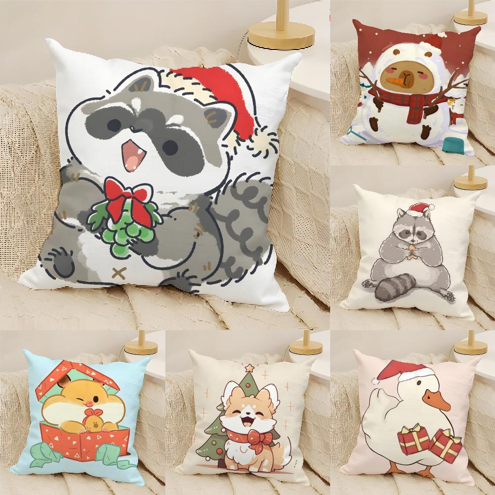 3 Funny Animals On The Internet Pillow Case Home Living Room Decoration Linen Pillowcover Pillow Cases Cushion Cover