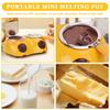 Mini Elektrischer Schokoladen-Schmelztopf Schokoladen-Fonduebrunnenwärmer Maschine Für Milchschokoladenschmelzer Einzel-/Doppeltopf