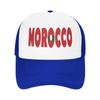 Unisex Women Morocco Flag Map Trucker Hat Vintage Mesh Baseball Cap Snapback Caps  Hats Sun Caps Adjustable Golf Hats Summer