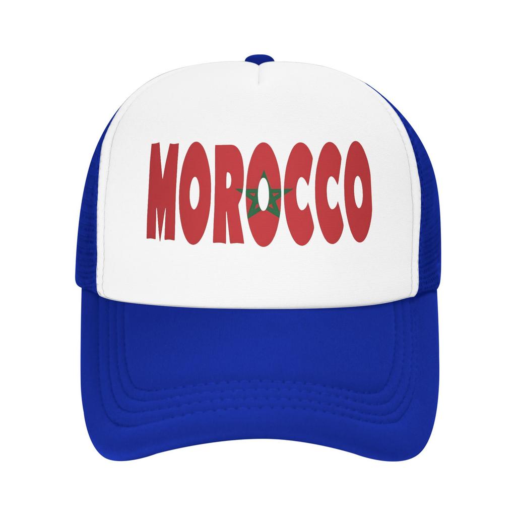Unisex Women Morocco Flag Map Trucker Hat Vintage Mesh Baseball Cap Snapback Caps  Hats Sun Caps Adjustable Golf Hats Summer