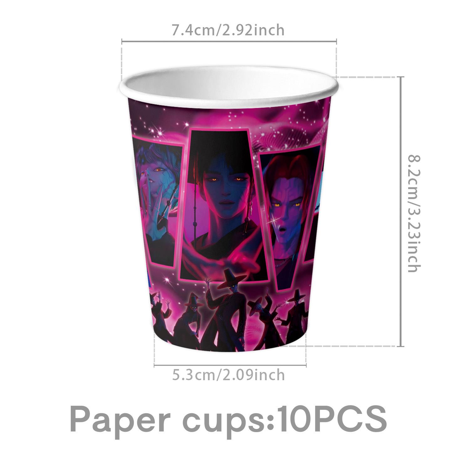 

Мисливці на демонів Шака Хлопчики Тематична Паперова Тарілка Серветка Скатертина Торт Подовжувач Банер Прикраси для Вечірки з Дня Народження