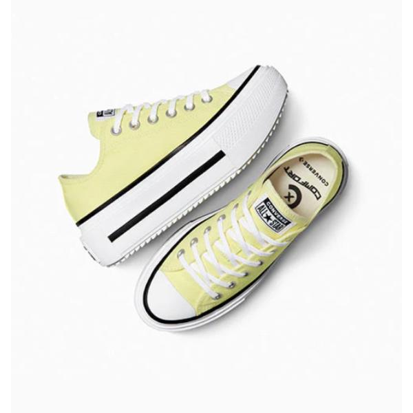 ConverSe Women S Lightweight Platform canvaS SneakerS Lemon A16283c