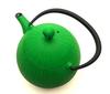 Nambu Ironware Teapot: Ichido Teapot Kurumi 0.5L Green W14.5xD11.5xH17.5(cm)