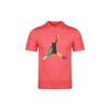 DNA Jumpman T Shirts Men's Coral Red Crew Neck Moderate Straight Fit CU1975-631