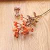 Fruit With Leaves Artificial Pomegranate Branches  Wedding Home Decoration