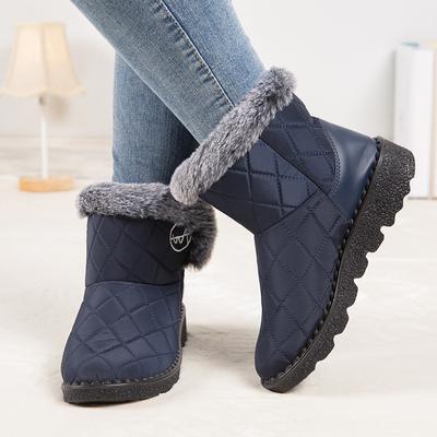 Women Boots 2024 Winter New Waterproof Non Slip Women's Snow Boots Non Slip Plush Cotton Shoes Plus Size 36-44