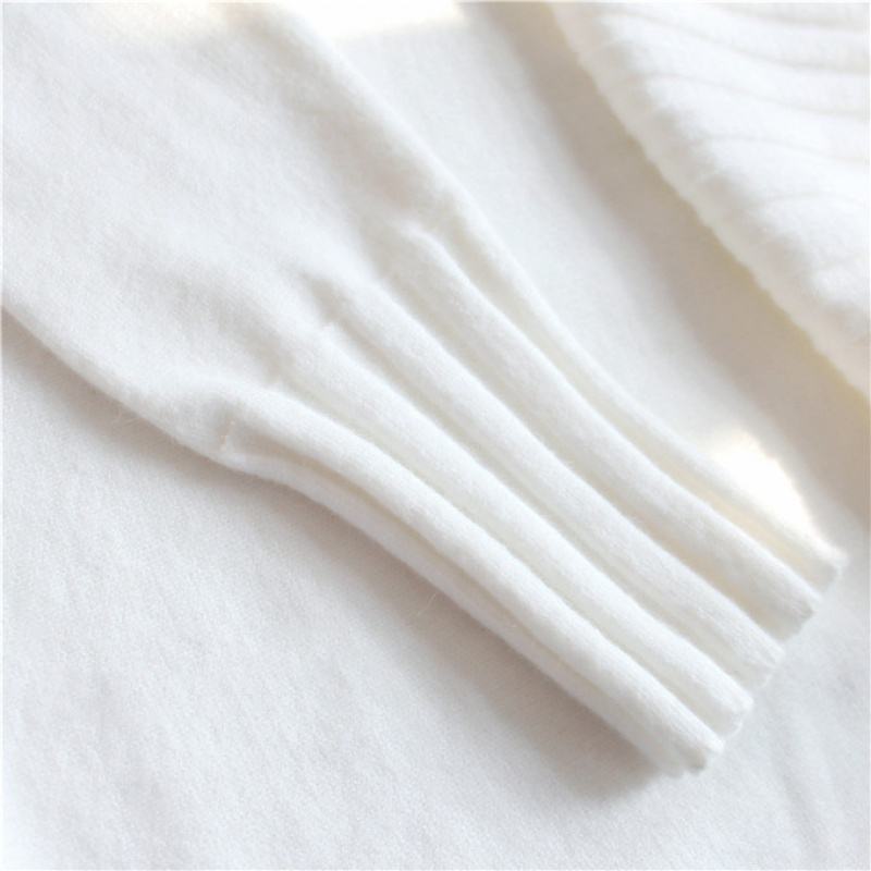 Women Sweater Loose Long Sleeve Knitted Top Casual Solid Basic Elastic Pullover Knitwear Basic Female Tops Turtleneck Pullover Black Sweater Women