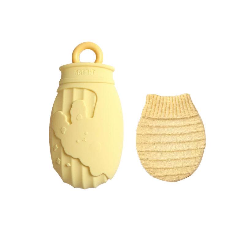 Cartoon Silicone Hot Water Bottle - Microwave Ready, Explosion-Proof, Cute Hand Warmer for Babies