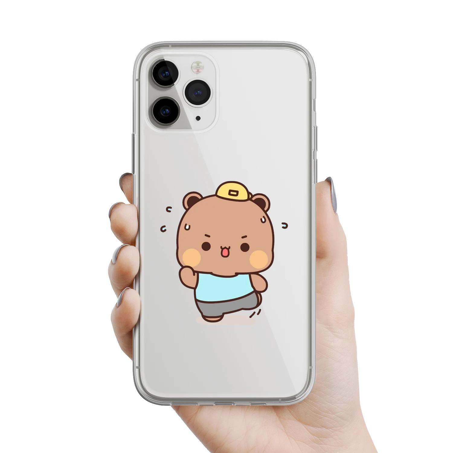 

BuBu DuDu Couple Phone Case For IPhone 15 14 13 12 11 Pro Max Mini SE2 X XS XR 7 8 Plus Silicone Cases Cute Cartoon Animal Cover iPhone 14Pro