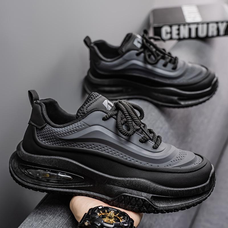 Men's Shoes 2025 Spring New Breathable Sports Shoes Men's Trend Versatile Thick Sole Height Increase Running Casual Dad Shoes