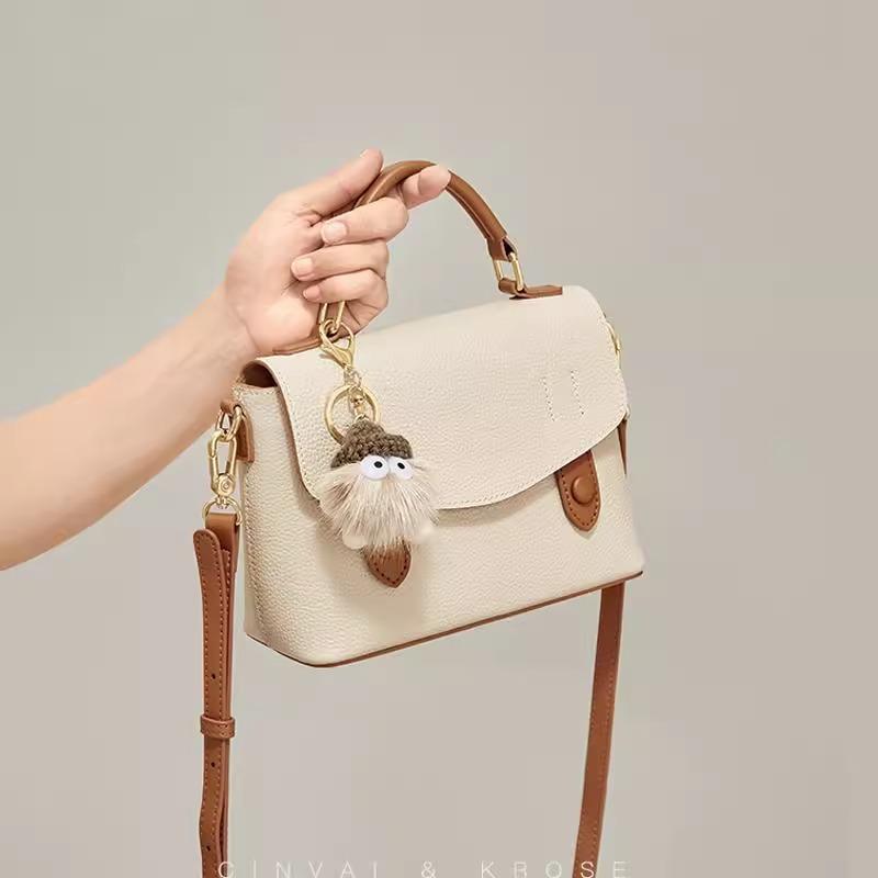 Spring and Summer Handbags: Fashionable and Versatile Shoulder Bags, Simple Crossbody Bags, Trendy Color-blocking Small Square Bags